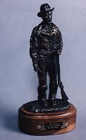 Jerry Potts - Man of Two Worlds - bronze by sculptor Susan Lynes
