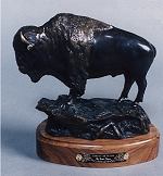 Lord of the Plains - bronze by sculptor Susan Lynes
