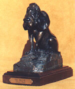 Ol' Blue - bronze by sculptor Susan Lynes