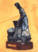 Wash Day - bronze by sculptor Susan Lynes